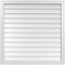 Ekena Millwork Vertical Surface Mount PVC Gable Vnt: Non-Functional, w/2"W x 1-1/2"H, Brickmould Frame, 38"W x 38"H GVPVE38X3802SN - alternate 1